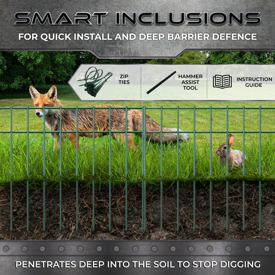 rust-resistant animal barrier fence